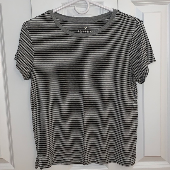 American Eagle Soft & Sexy Striped T-shirt - Picture 2 of 4